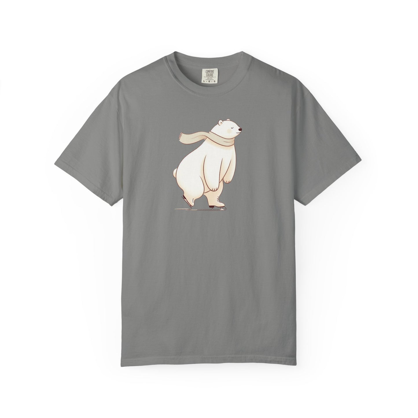 Polar Bear Skating Comfort Colors Tee
