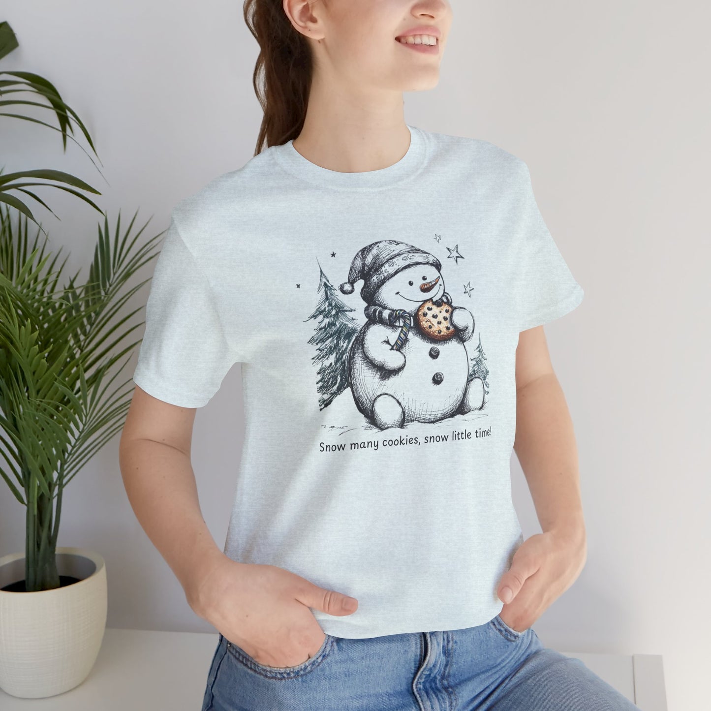 Snowman Cookie Tee | Holiday Graphic T-Shirt