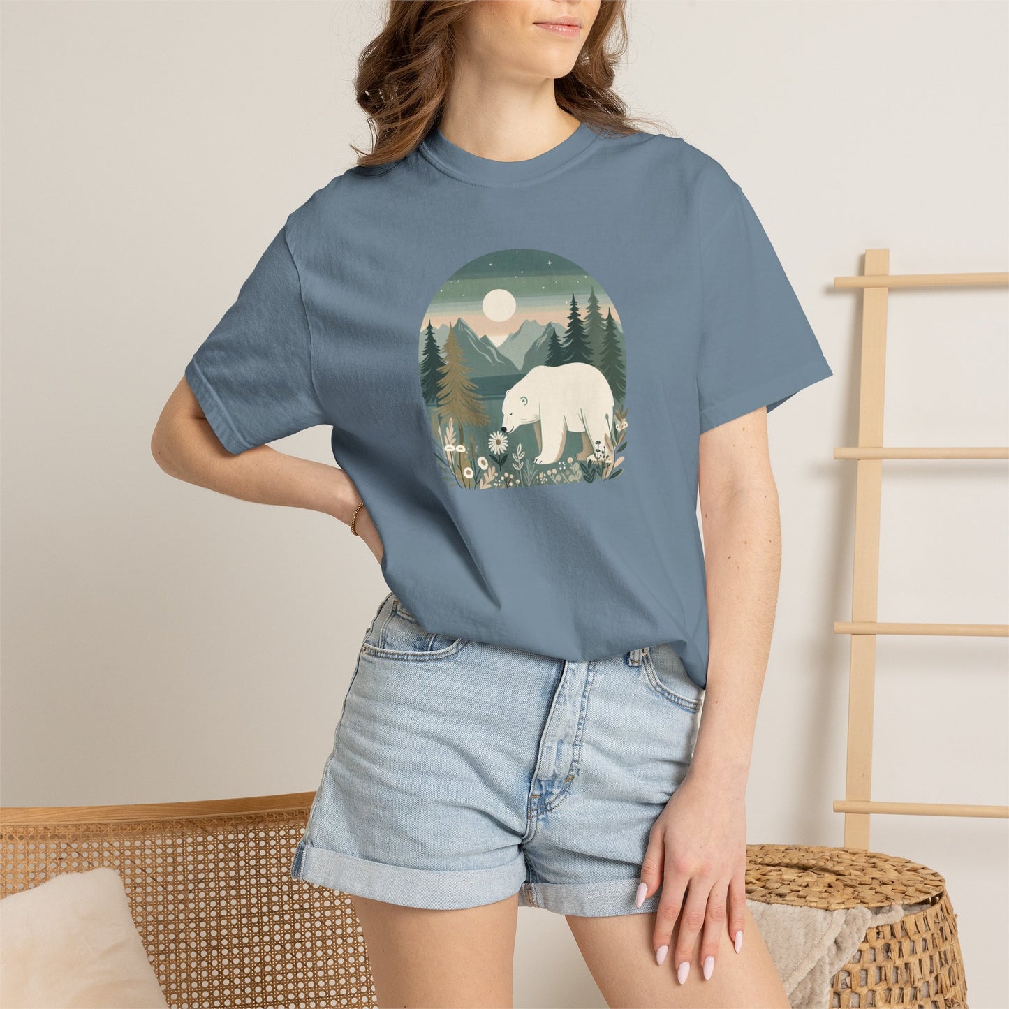 Polar Bear Wilderness Comfort Colors Tee