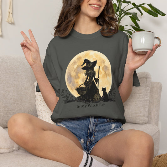 In My Witch Era Graphic Tee | Moon Witch Comfort Colors Shirt
