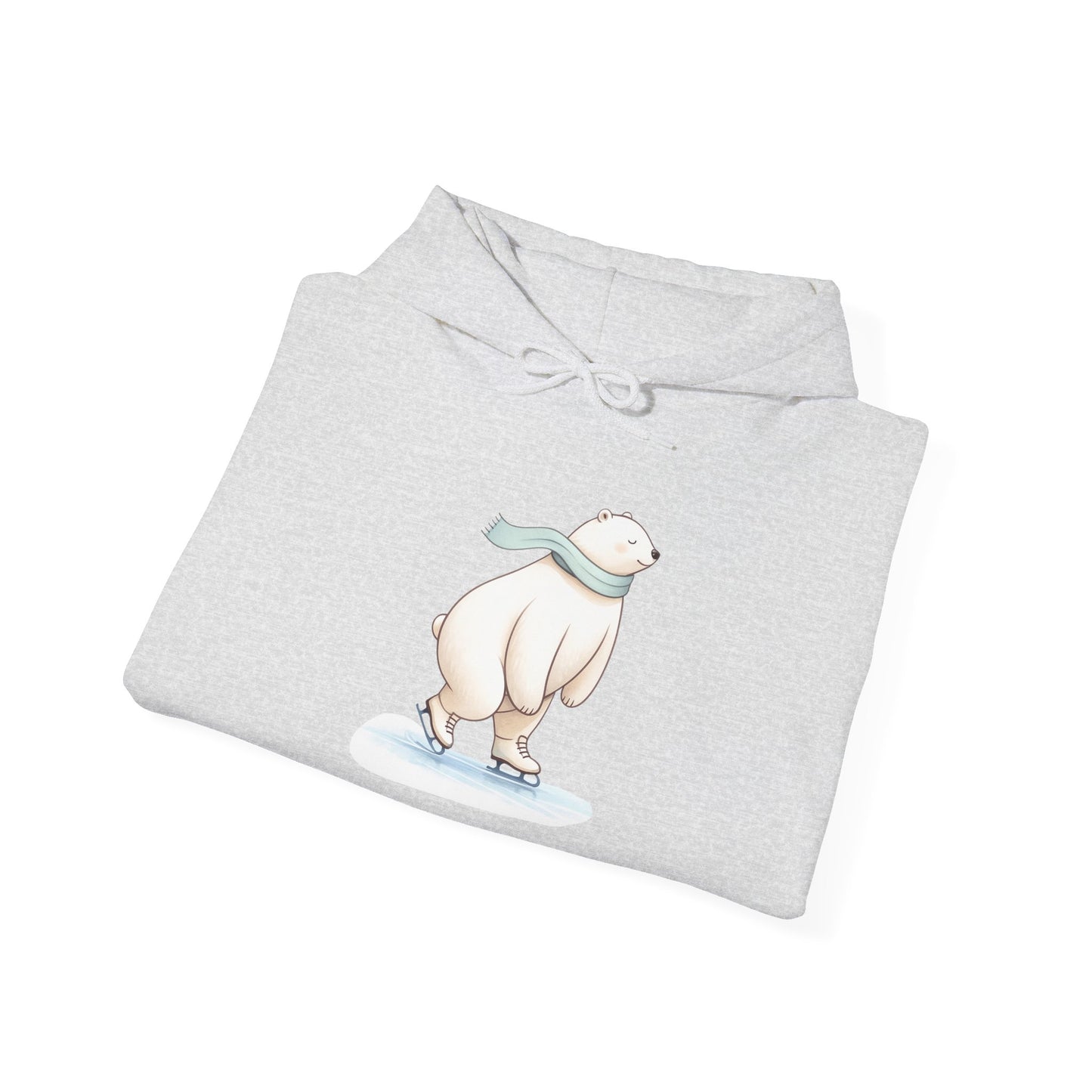 Polar Bear Ice Skating Hoodie