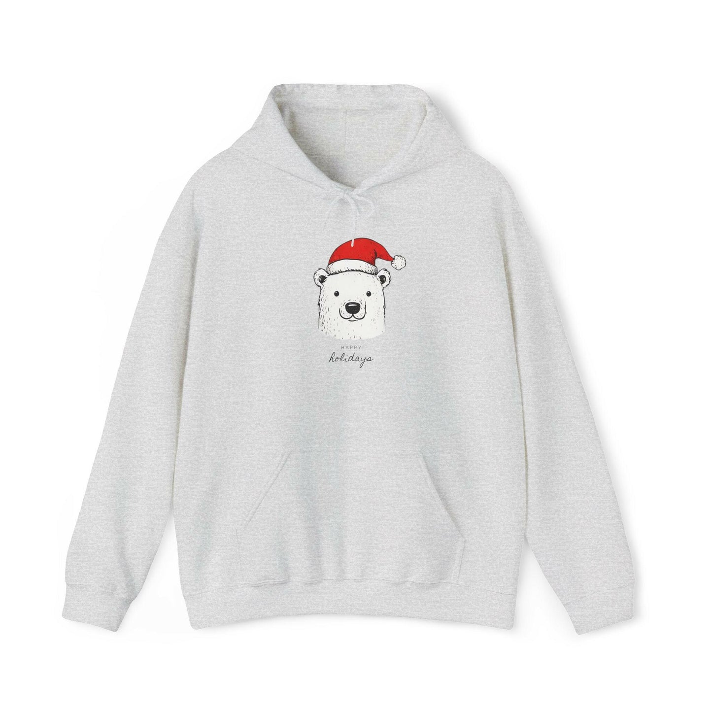 Polar Bear Santa Hat Christmas Hoodie