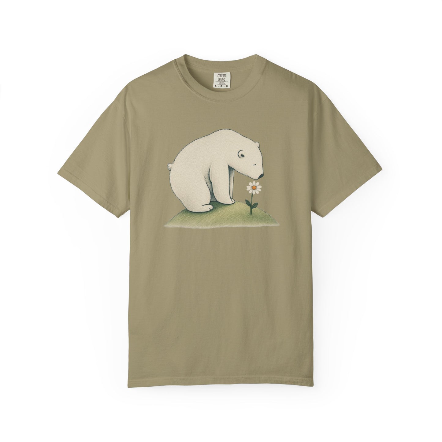 Polar Bear & Daisy Comfort Colors T-Shirt