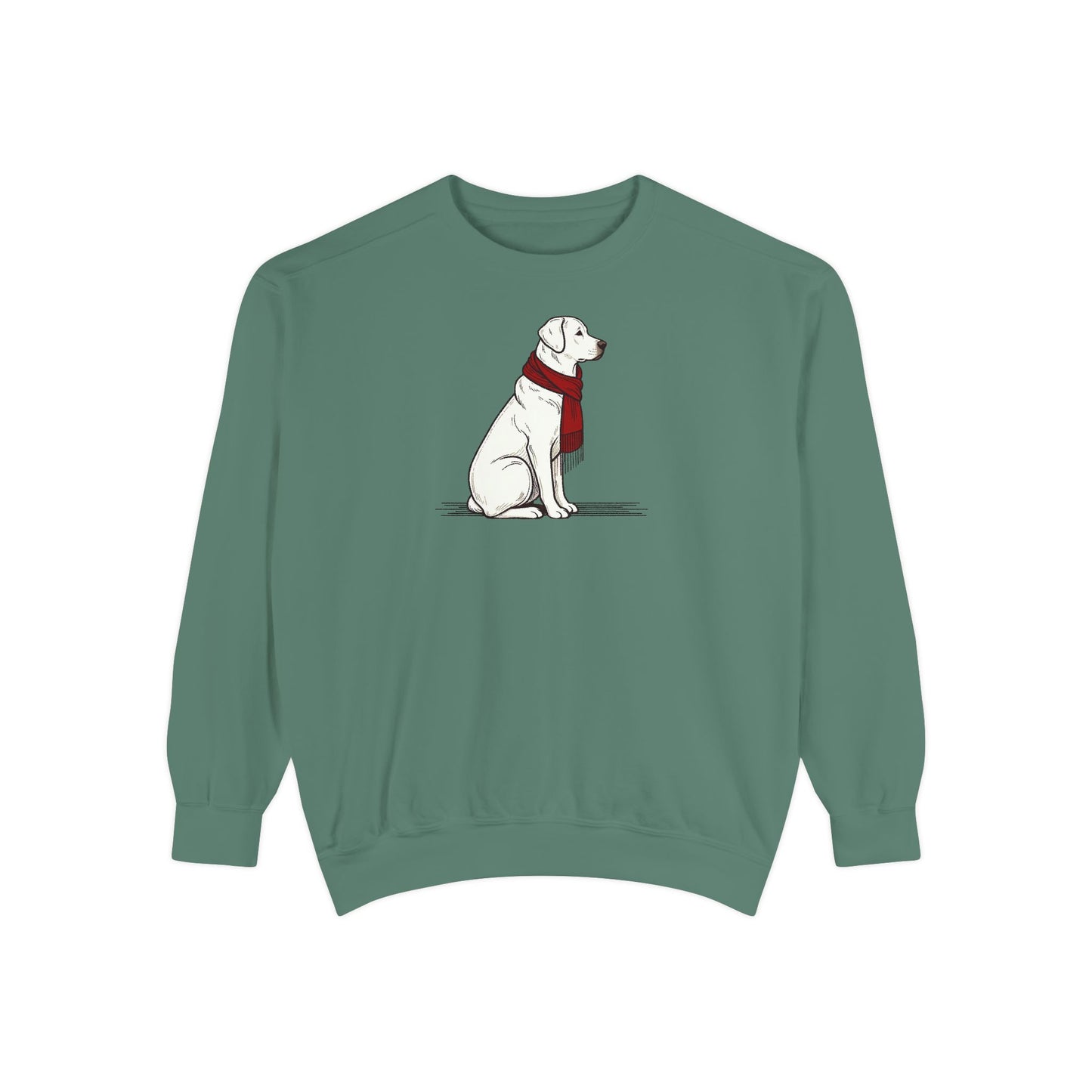 Red Scarf Dog Sweatshirt