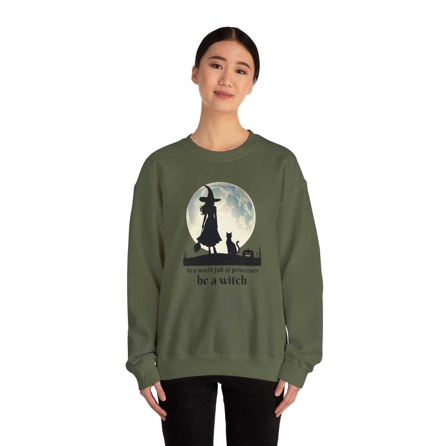 Witch's Moonlight Silhouette Sweatshirt | Mystic Den Edition