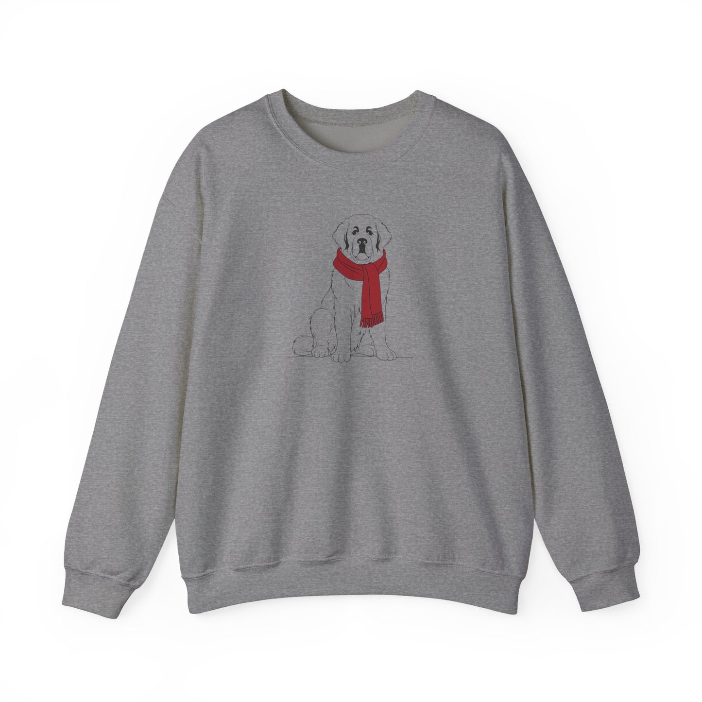 Saint Bernard Scarf Premium Sweatshirt | Cozy Den Edition