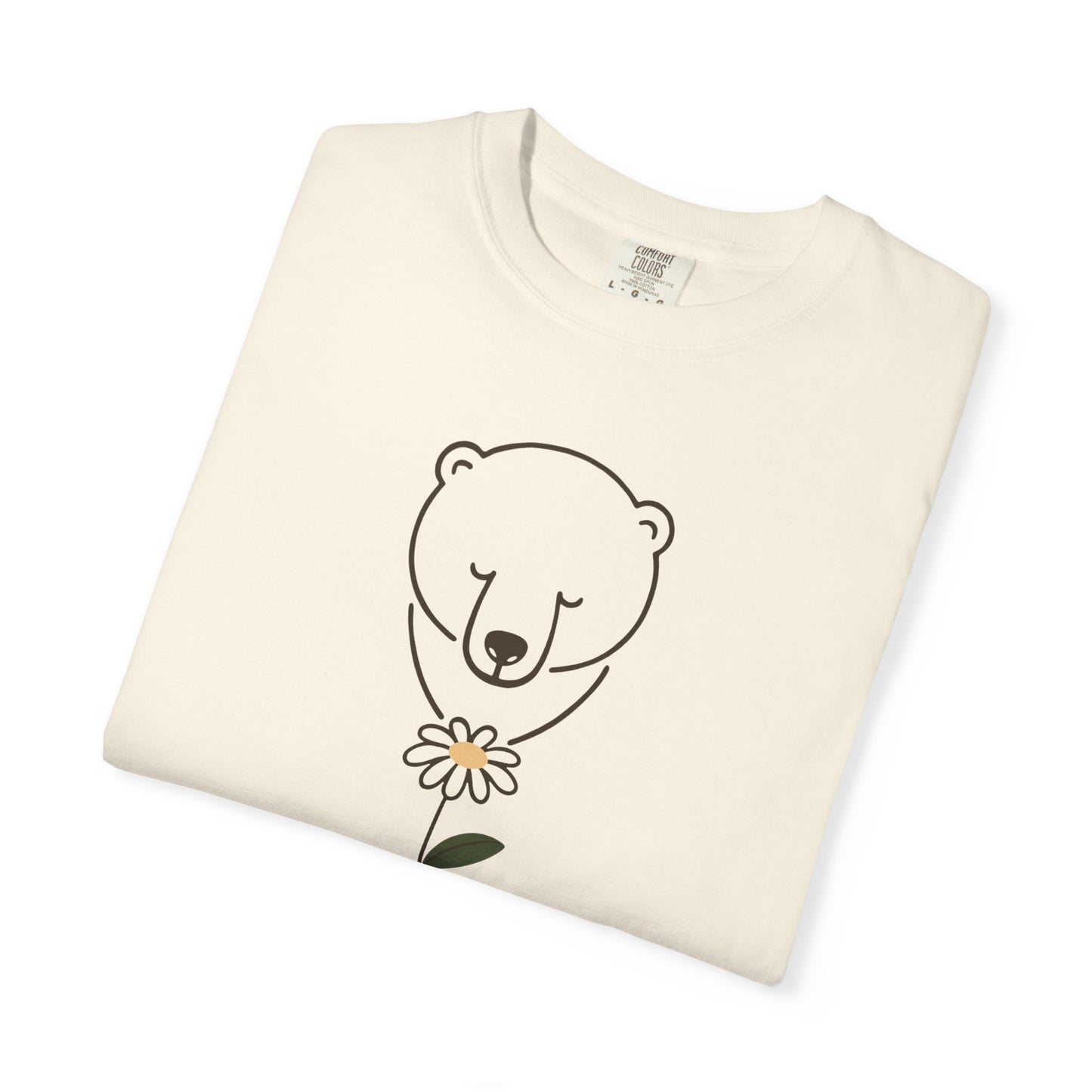 Polar Bear Daisy Comfort Colors Tee