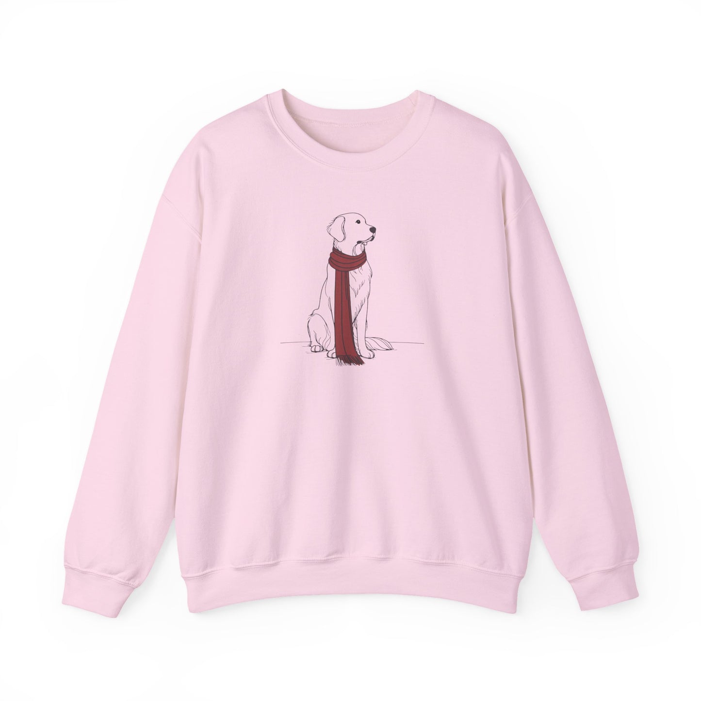 Golden Retriever Scarf Premium Sweatshirt | Cozy Den Edition
