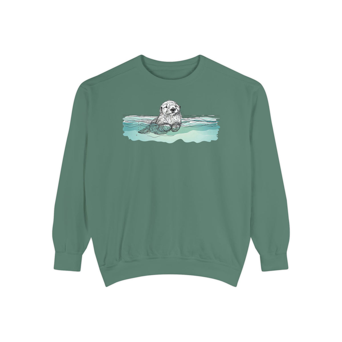 Sea Otter Sweatshirt | Otter in the Water Crewneck