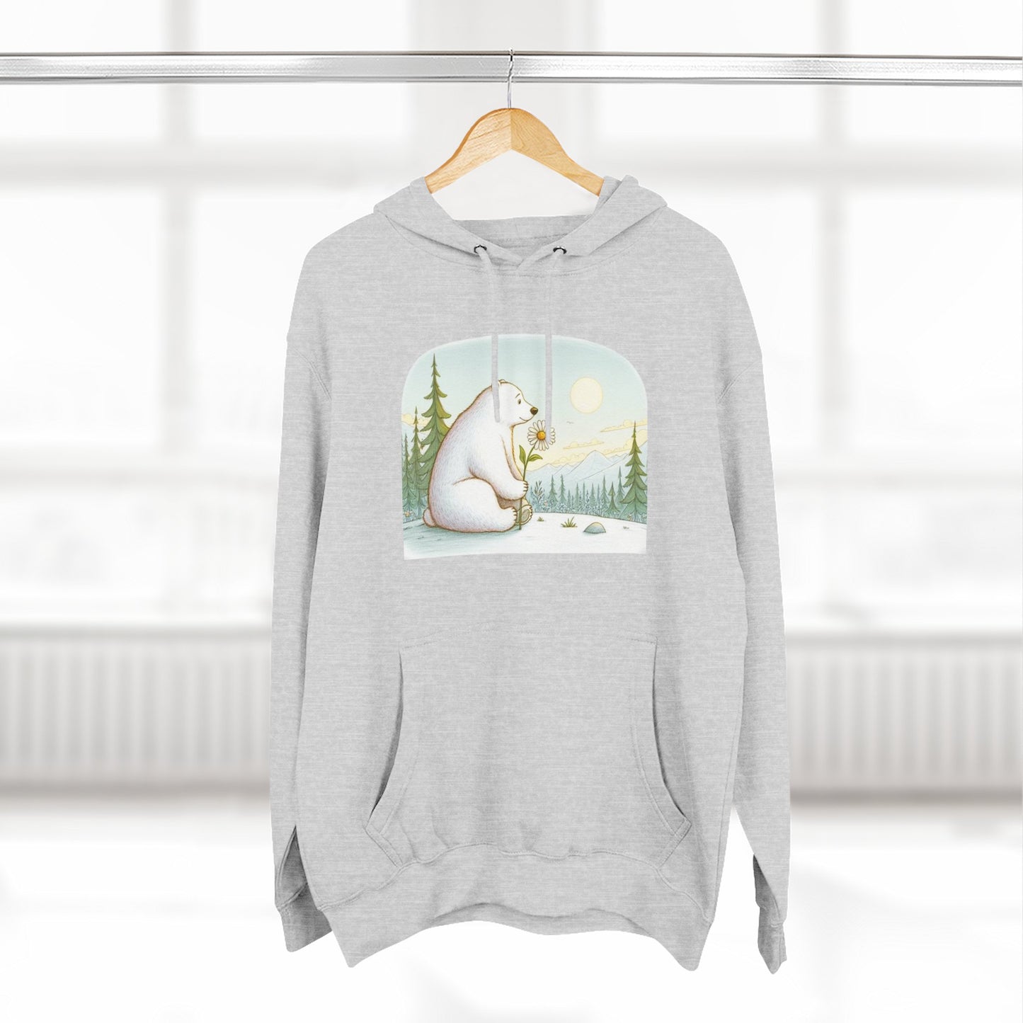 Polar Bear Mountain View Meadow Hoodie