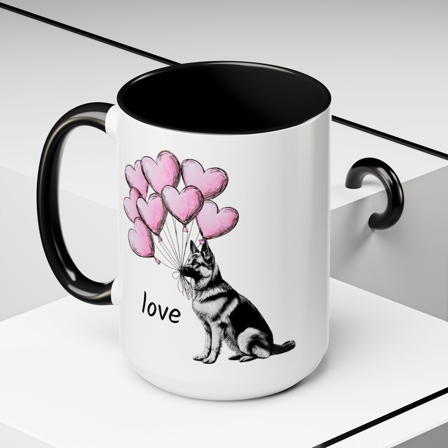 German Shepherd Love Balloon Mug