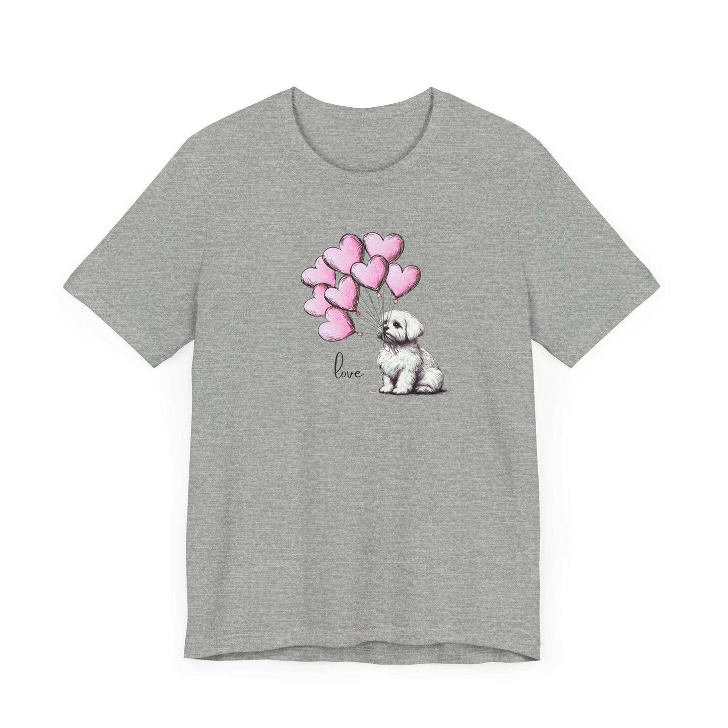 Maltese Dog Balloon Tee - Stompy Paws