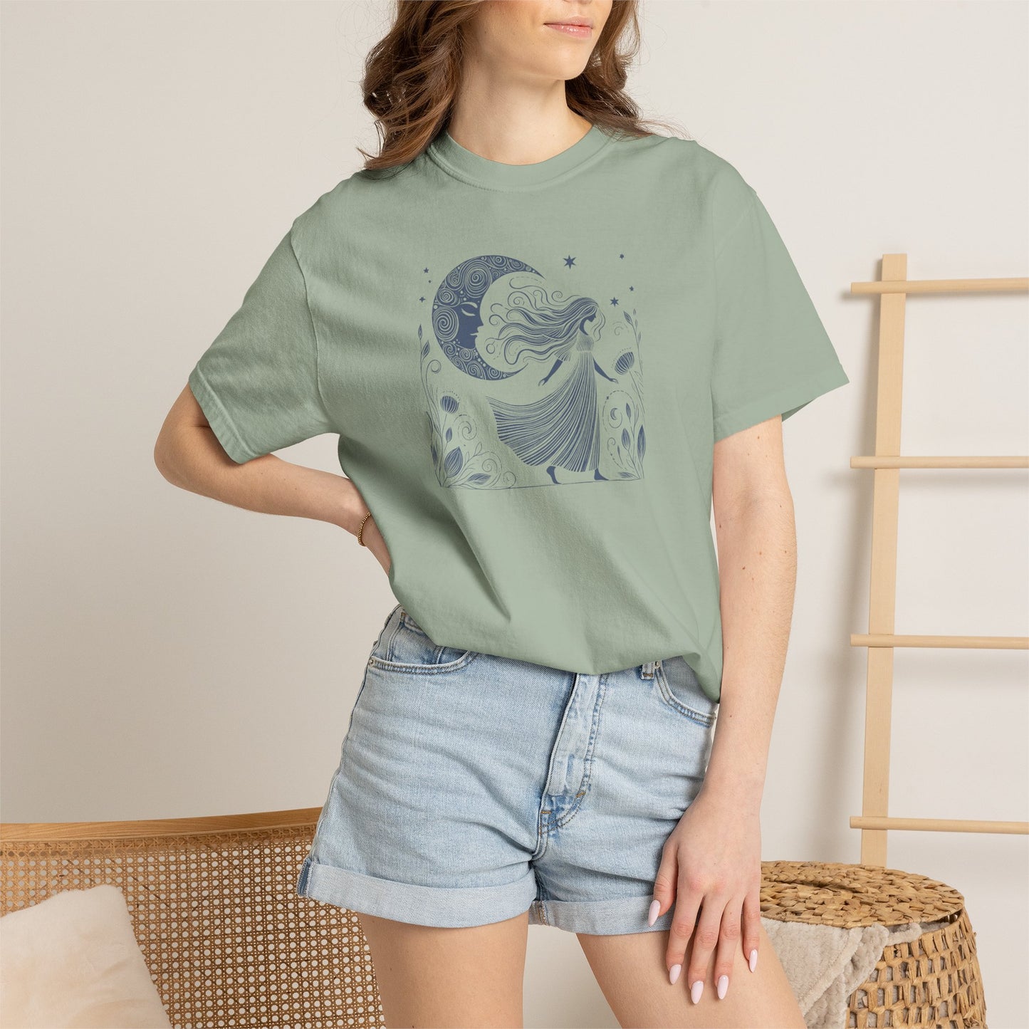 Moonlit Wildflower Woman Comfort Colors Tee