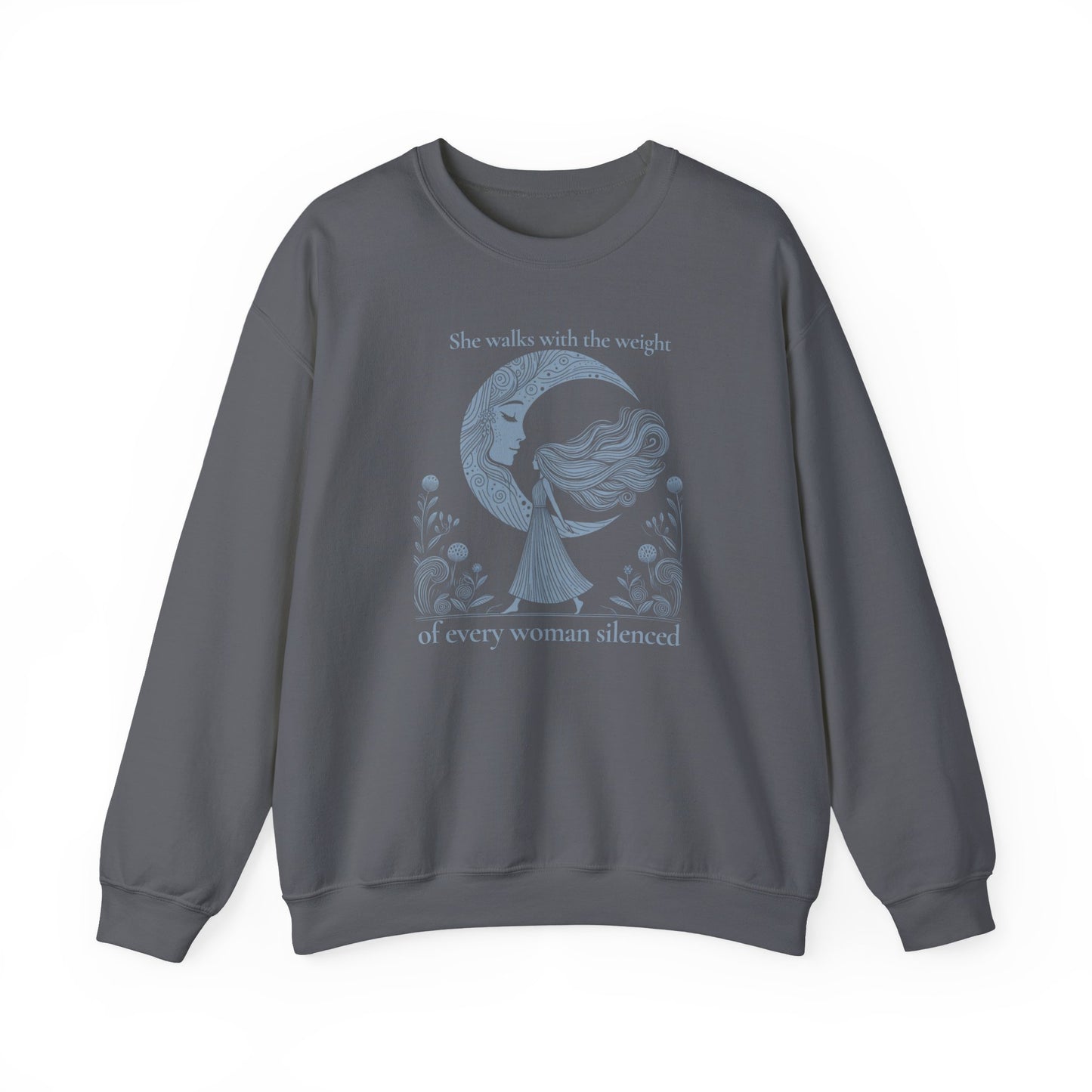 The Weight of Silence Celestial Art Sweatshirt | Mystic Den