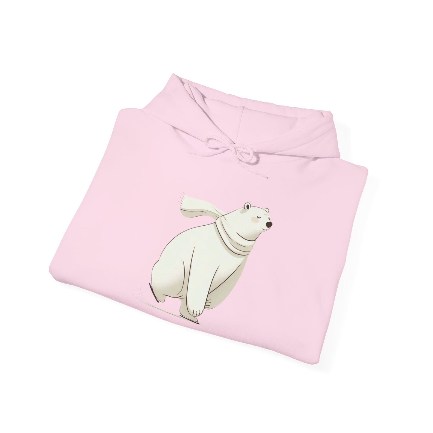 Skating Polar Bear Winter Hoodie