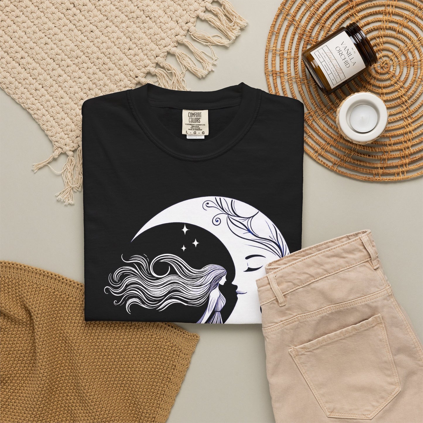 Moon Goddess T-Shirt — "She Remembered Who She Was" Inspirational Graphic Tee