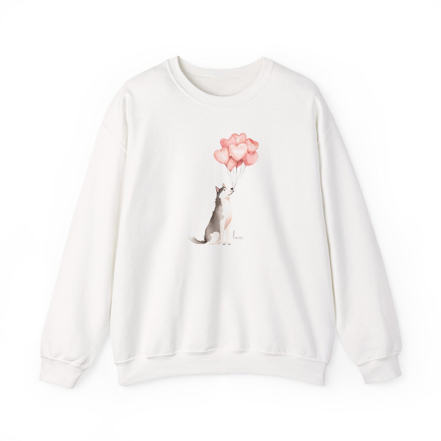 The Infinite Affection Husky Watercolor Art Sweatshirt | Storybook Den