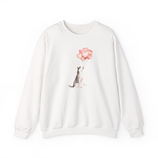 The Infinite Affection Husky Watercolor Art Sweatshirt | Storybook Den