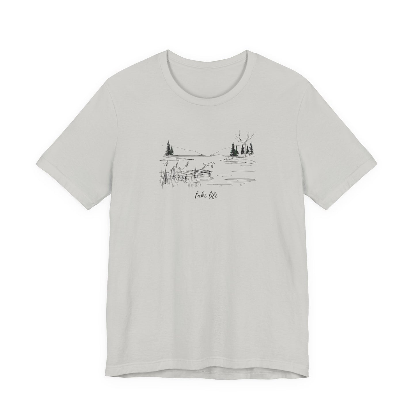 Lake Life Tee | Minimal Nature-Inspired Graphic T-Shirt