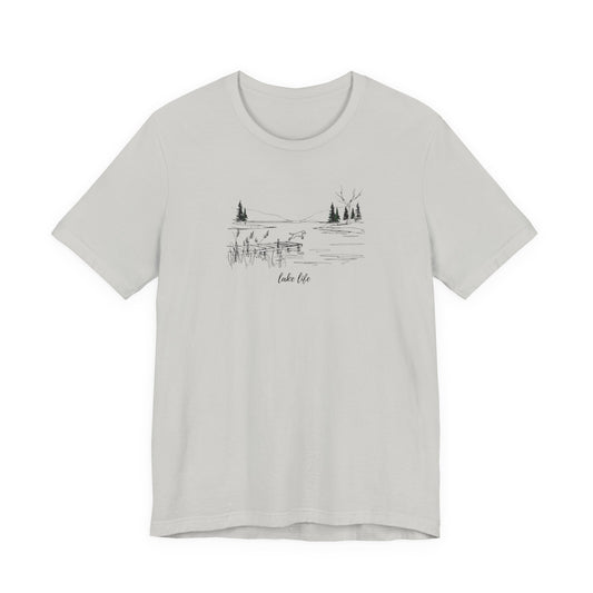 Lake Life Tee | Minimal Nature-Inspired Graphic T-Shirt