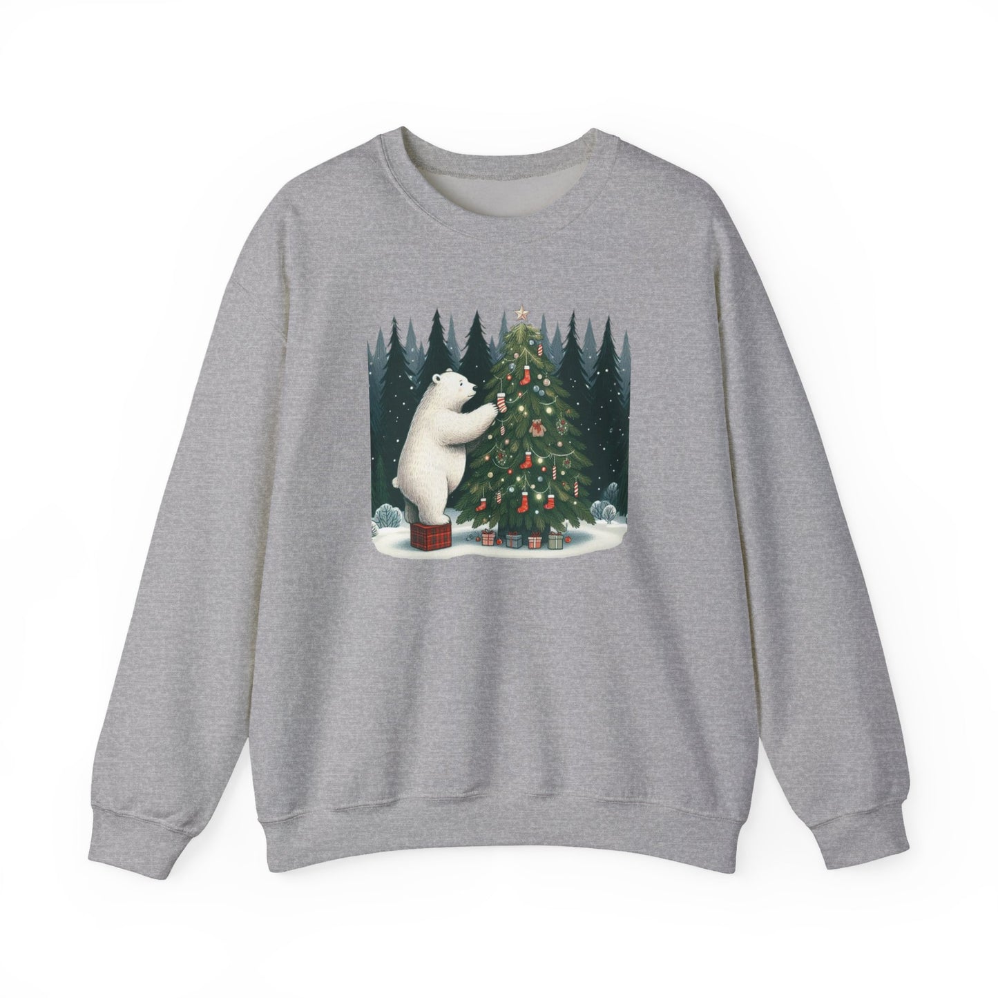"Polar Bear Christmas" Heavyweight Sweatshirt | Holiday Den