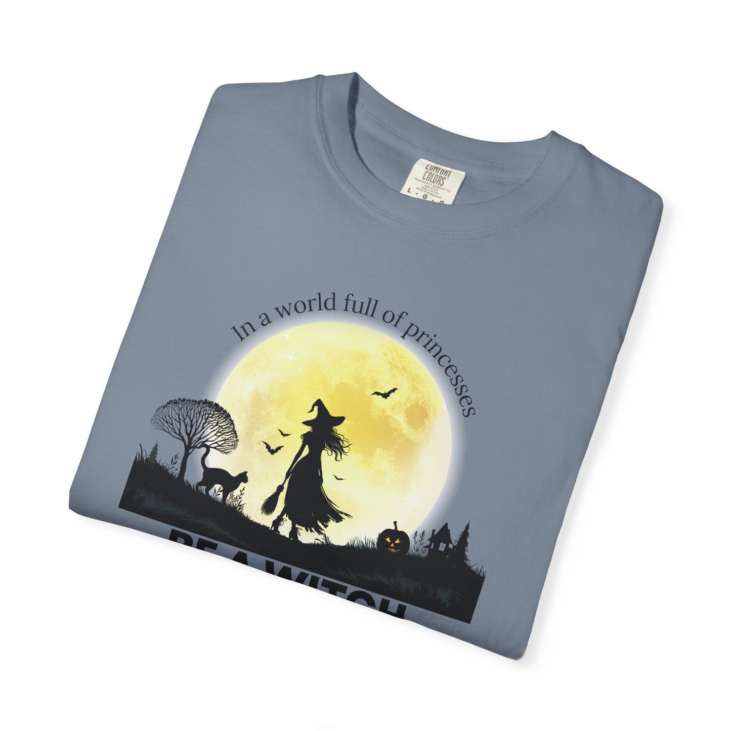 Be A Witch Celestial Moon Tee | Comfort Colors® Heritage Mystical Graphic Shirt