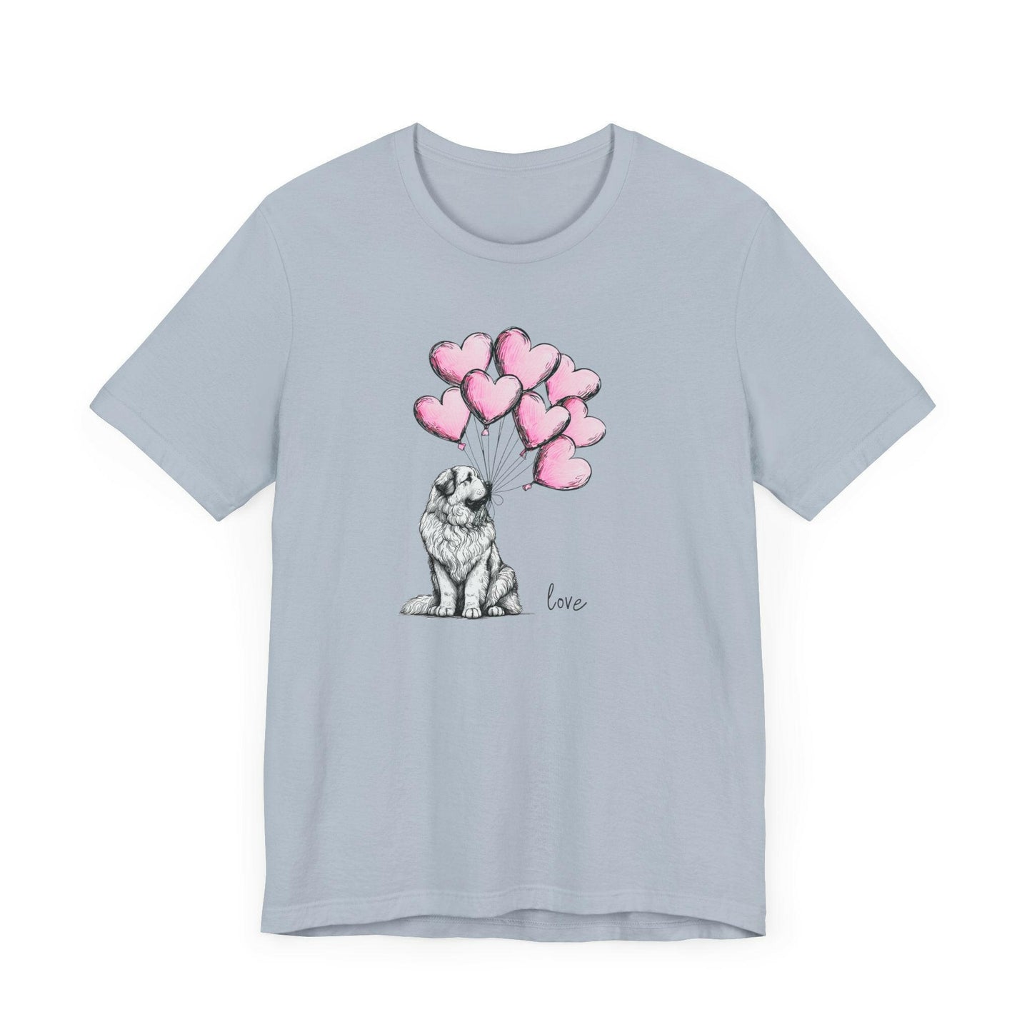 Great Pyrenees Dog Heart Balloons Tee