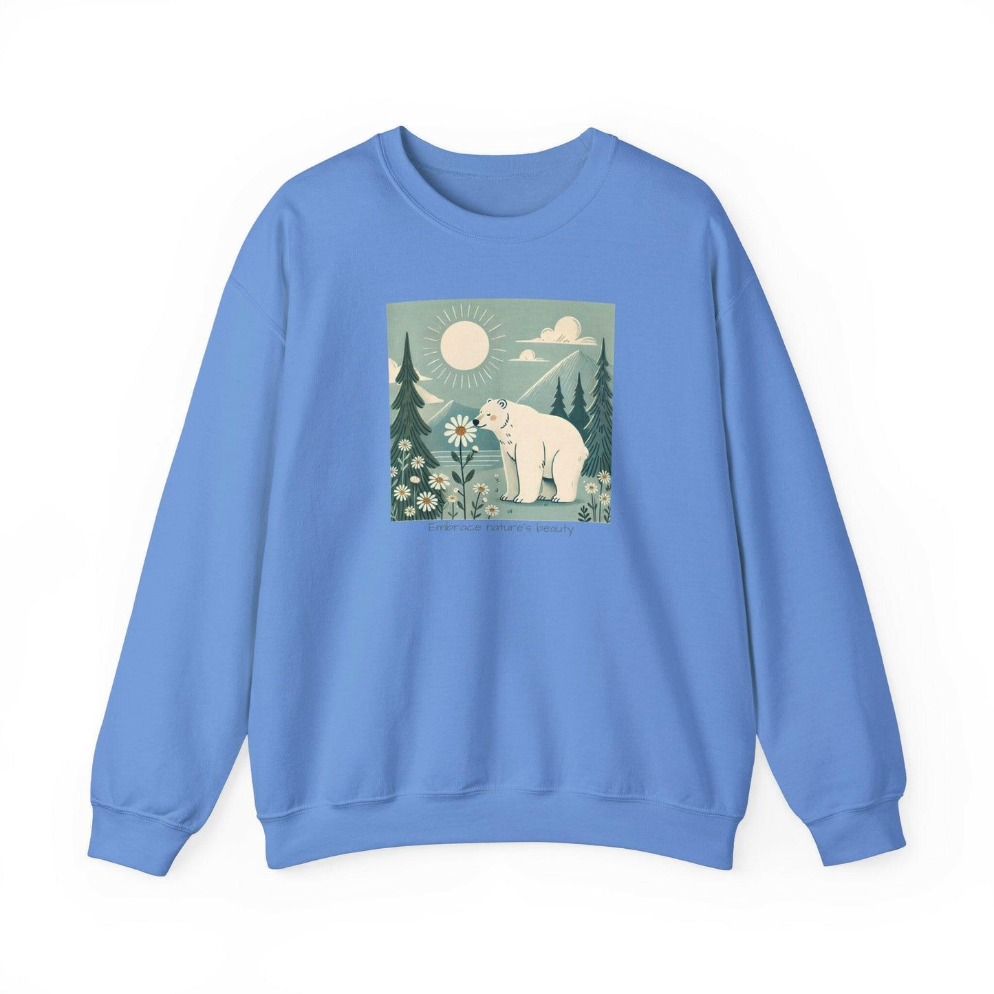 Polar Bear Sweatshirt - 'Embrace Nature's Beauty'