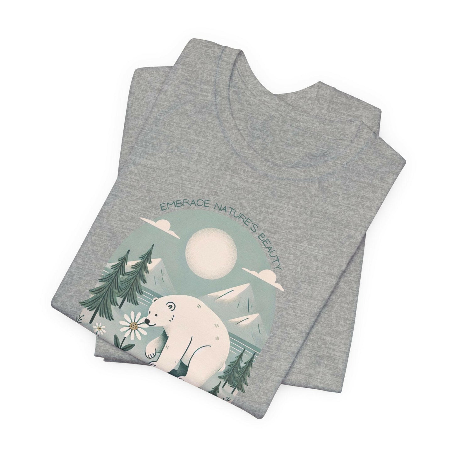 Nature Lover's Unisex Tee - 'Embrace Nature's Beauty' Graphic T-Shirt - Stompy Paws