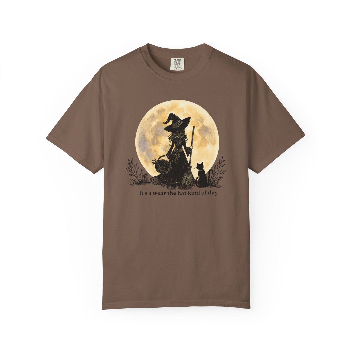 It's a Wear the Hat Kind of Day | Comfort Colors® Witch Graphic T-Shirt