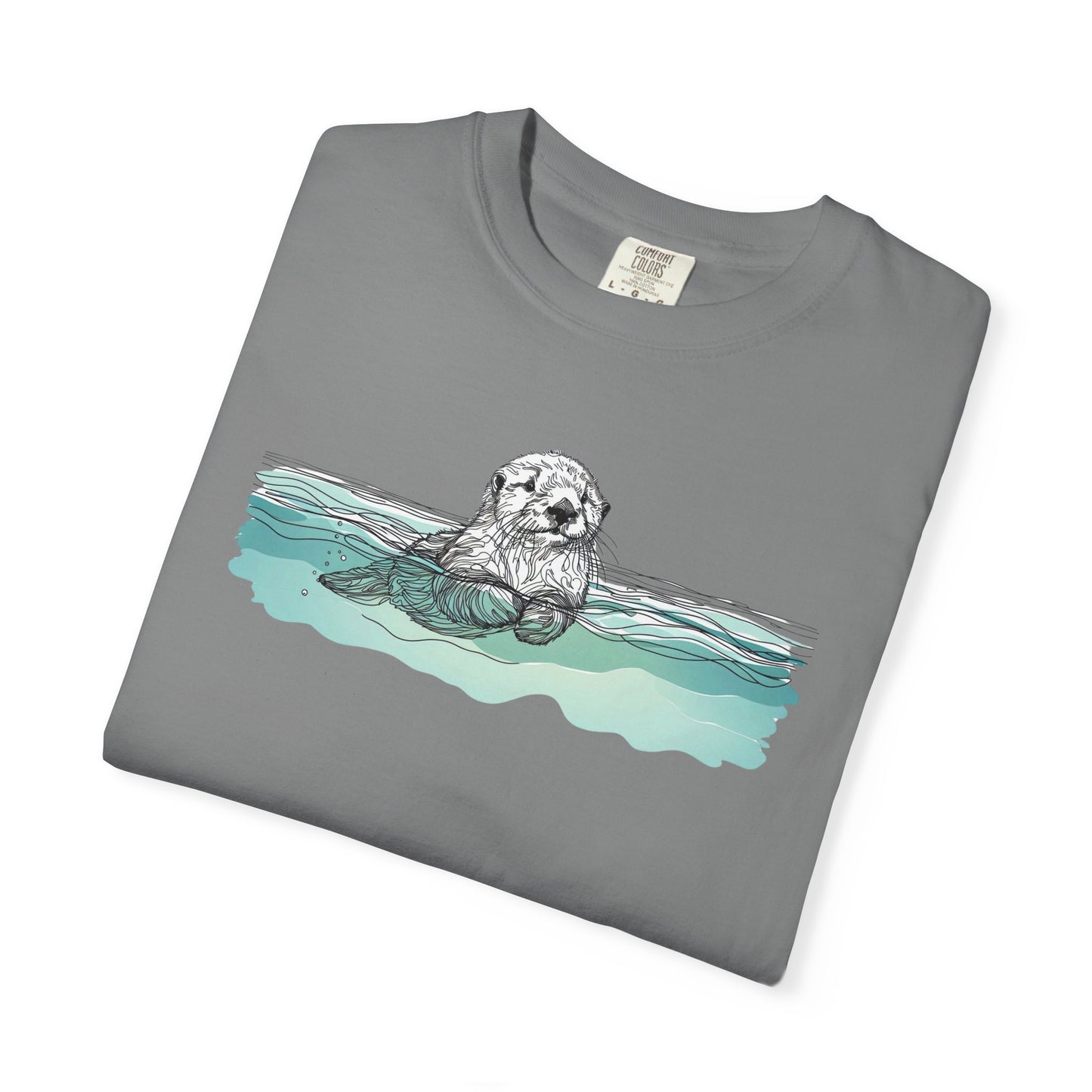 Otter in the Water Comfort Colors Tee