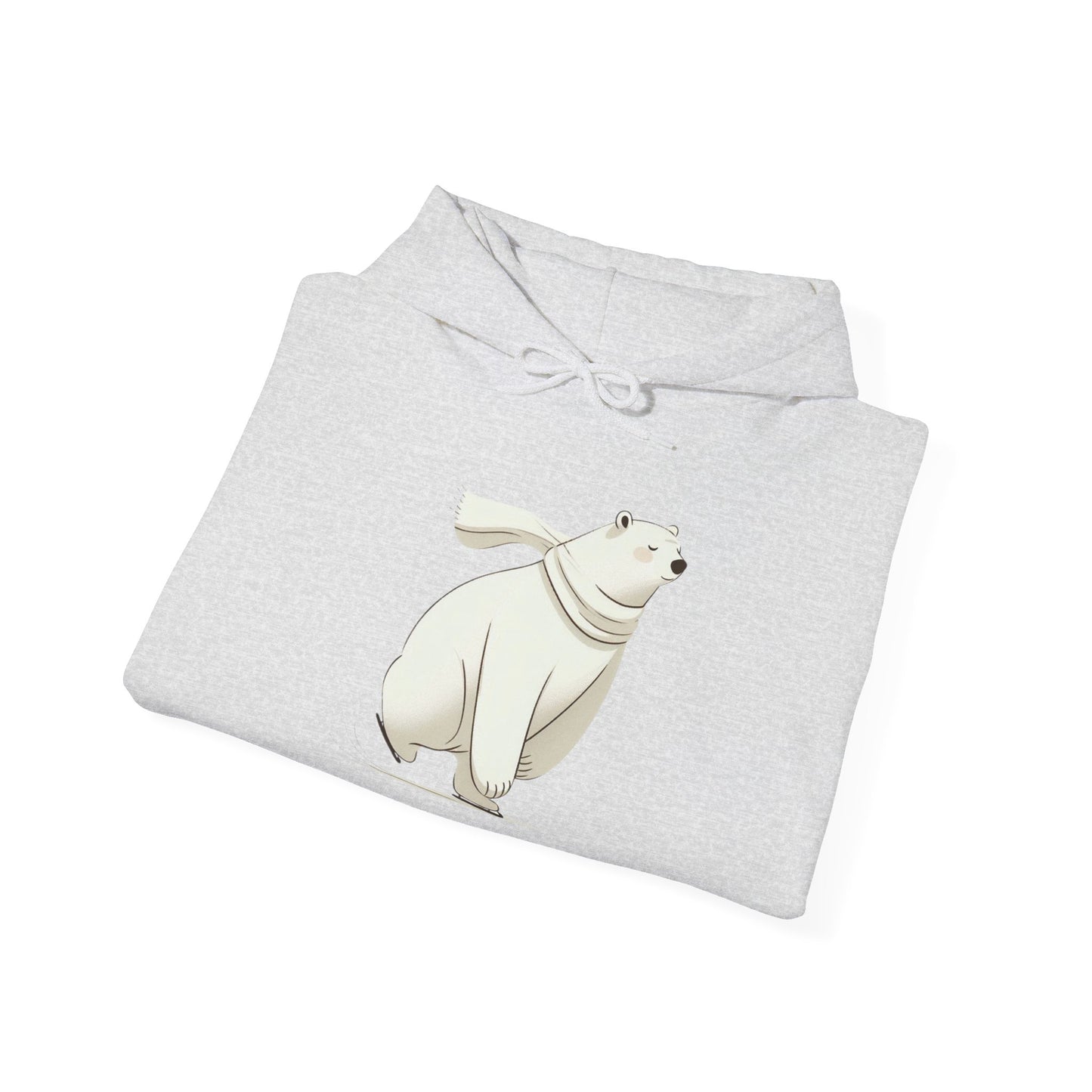 Skating Polar Bear Winter Hoodie