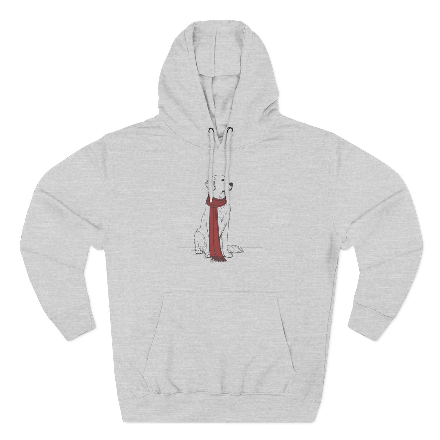 Minimalist Winter Dog Hoodie