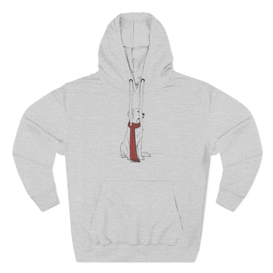 Minimalist Winter Dog Hoodie