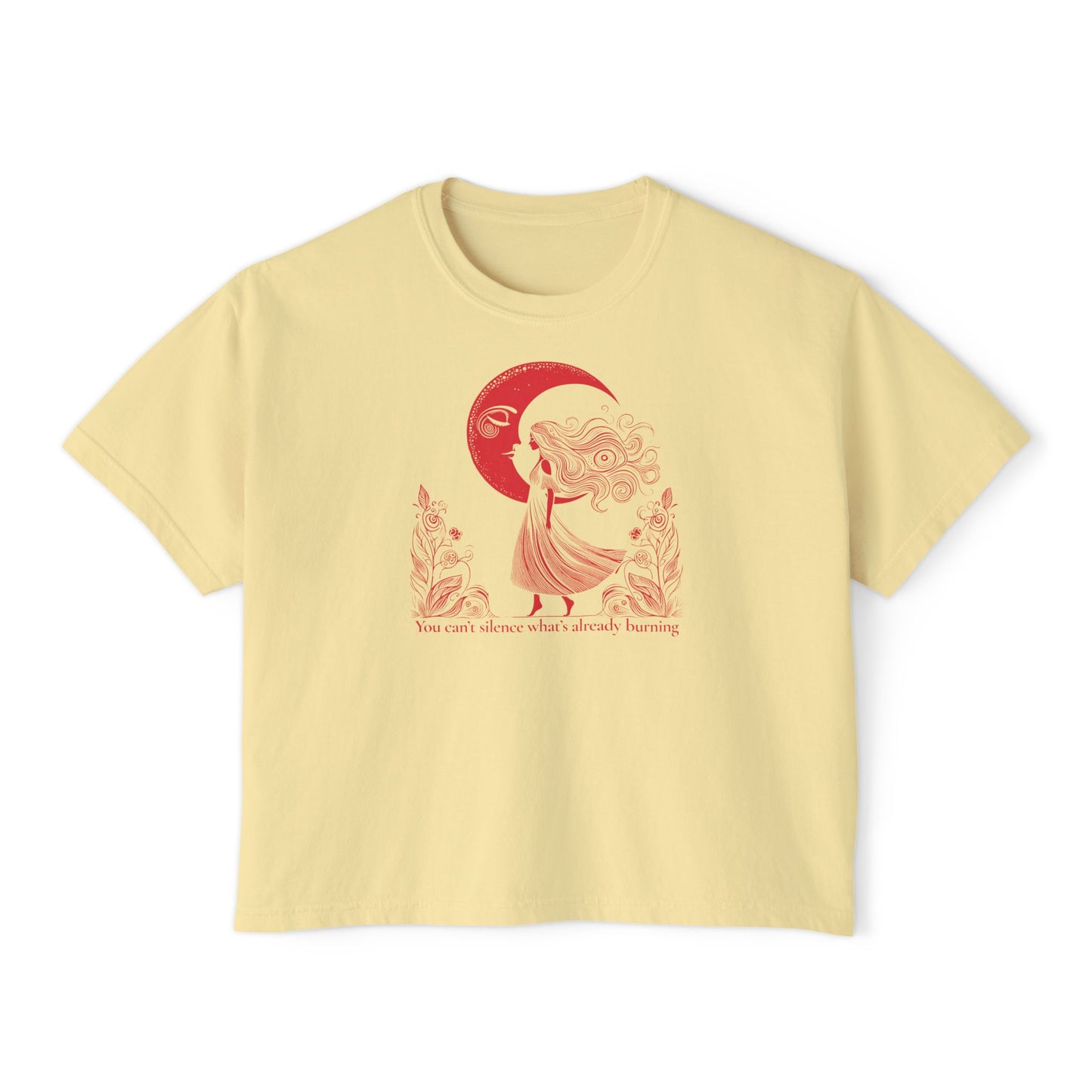 The Eternal Flame Celestial Art Boxy Tee | Comfort Colors