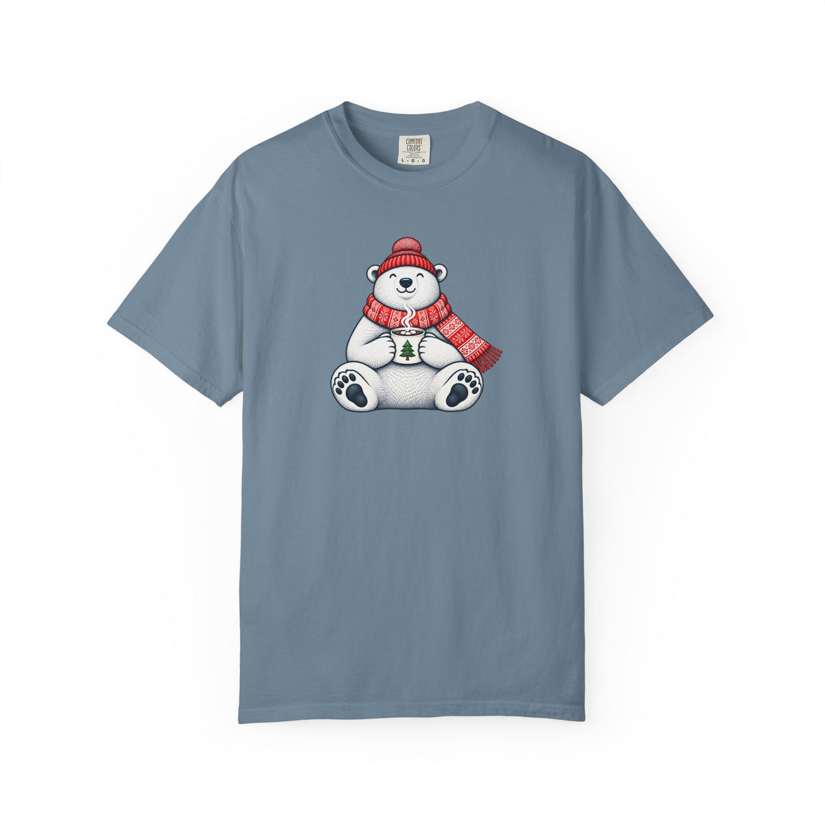 Cozy Cocoa Polar Bear Comfort Colors Tee