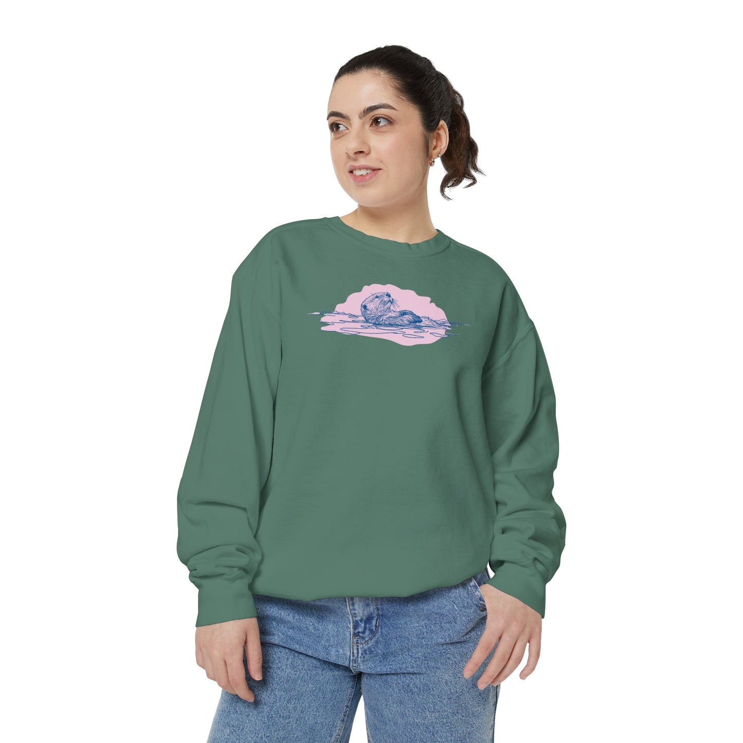 Coastal Otter Comfort Colors Sweatshirt