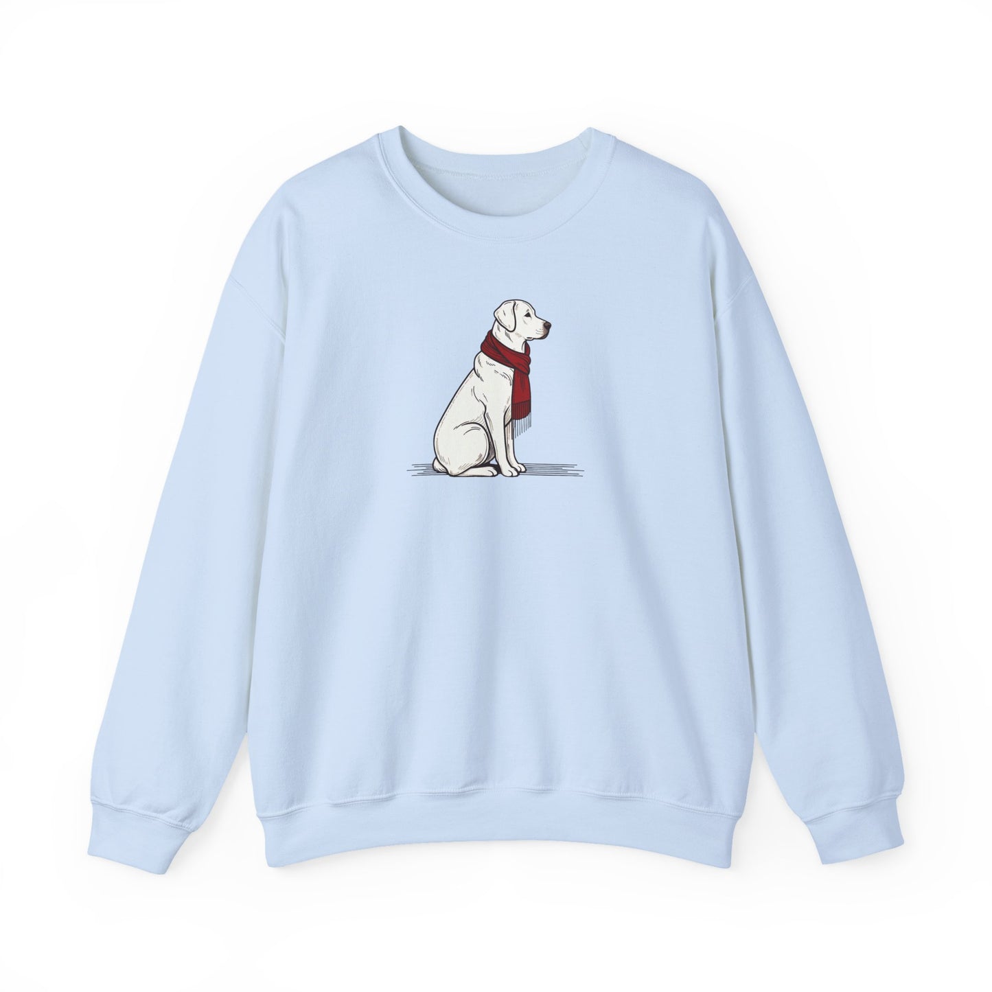 Yellow Lab Scarf Premium Sweatshirt | Cozy Den Edition