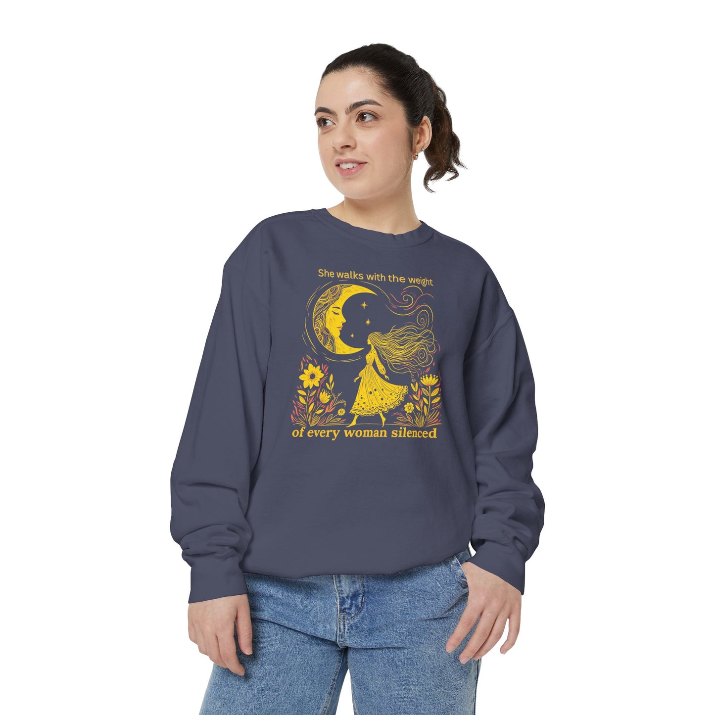 Comfort Colors She Walks With the Weight Sweatshirt