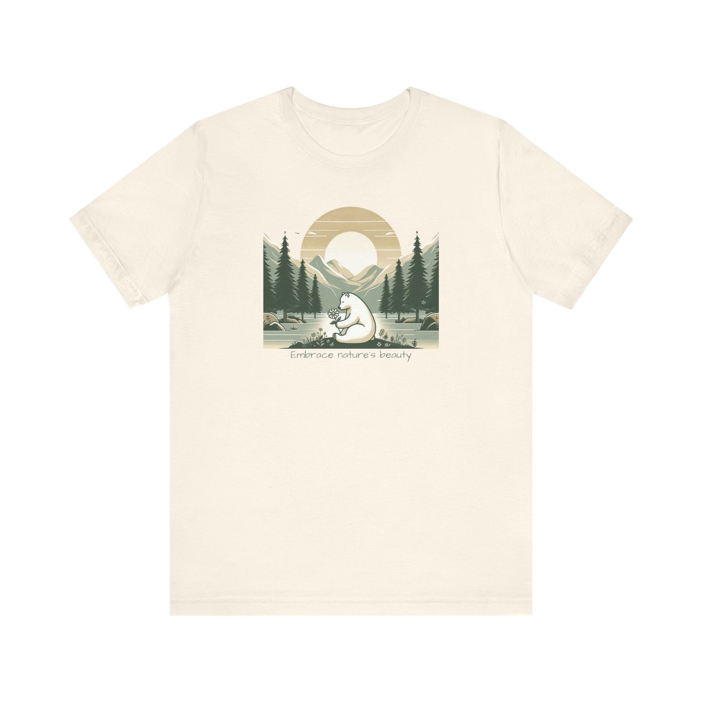 Embrace Nature’s Beauty Tee | Peaceful Polar Bear Graphic Shirt