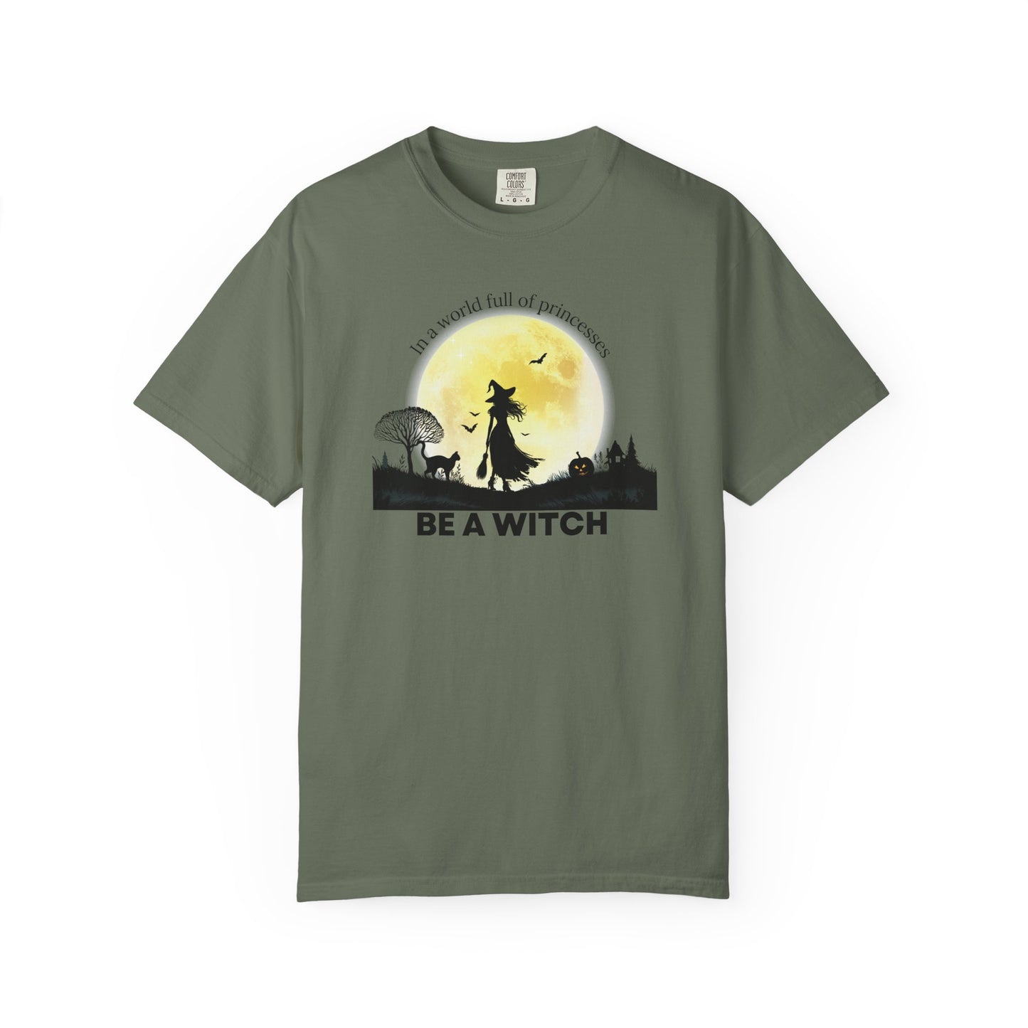 Be A Witch Celestial Moon Tee | Comfort Colors® Heritage Mystical Graphic Shirt