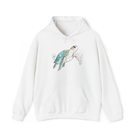 Sea Turtle Watercolor Hoodie | Coastal Den Edition