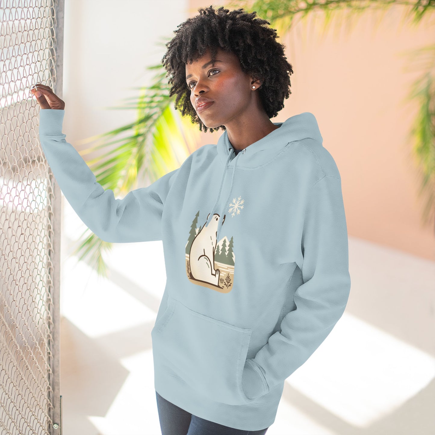 Polar Bear Snowflake Hoodie