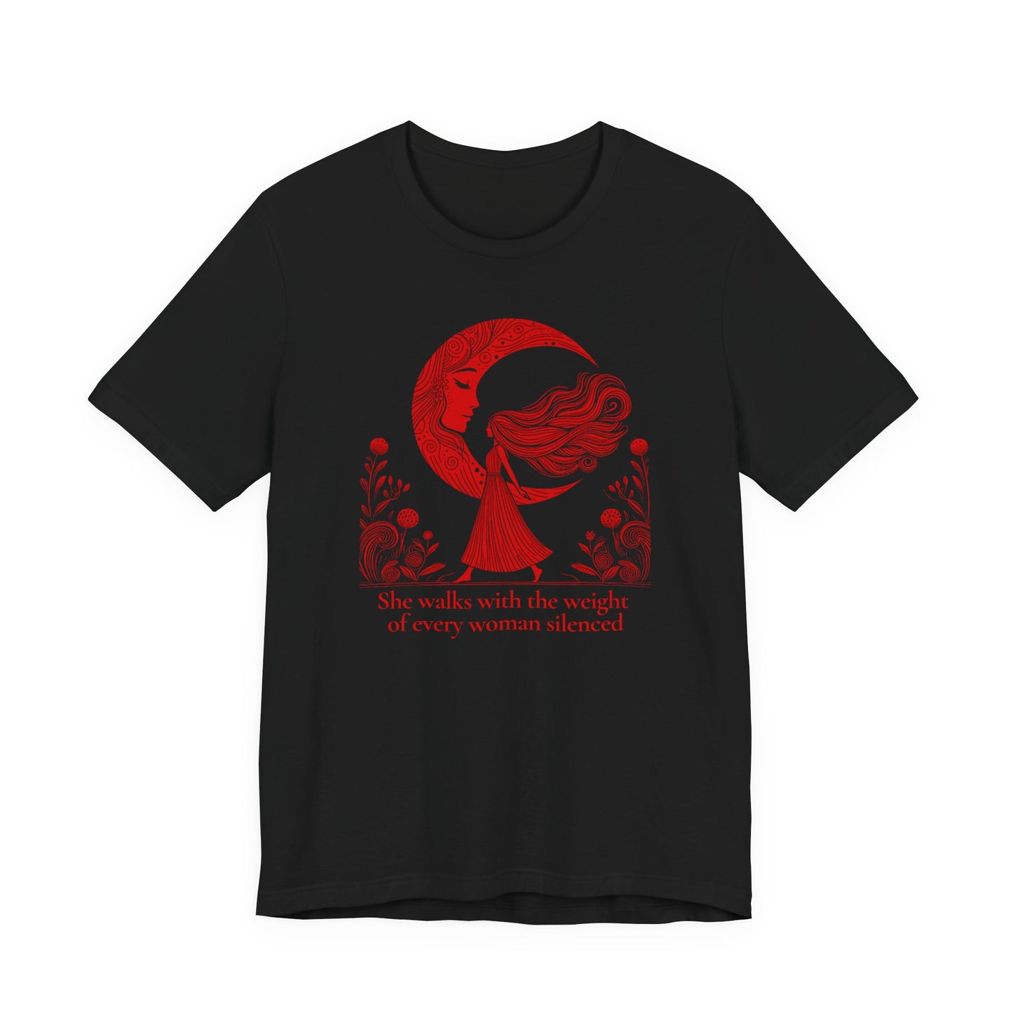 The Weight of Silence Celestial Art T-Shirt | Storybook Den