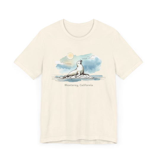 Monterey Sea Lion Watercolor T-Shirt