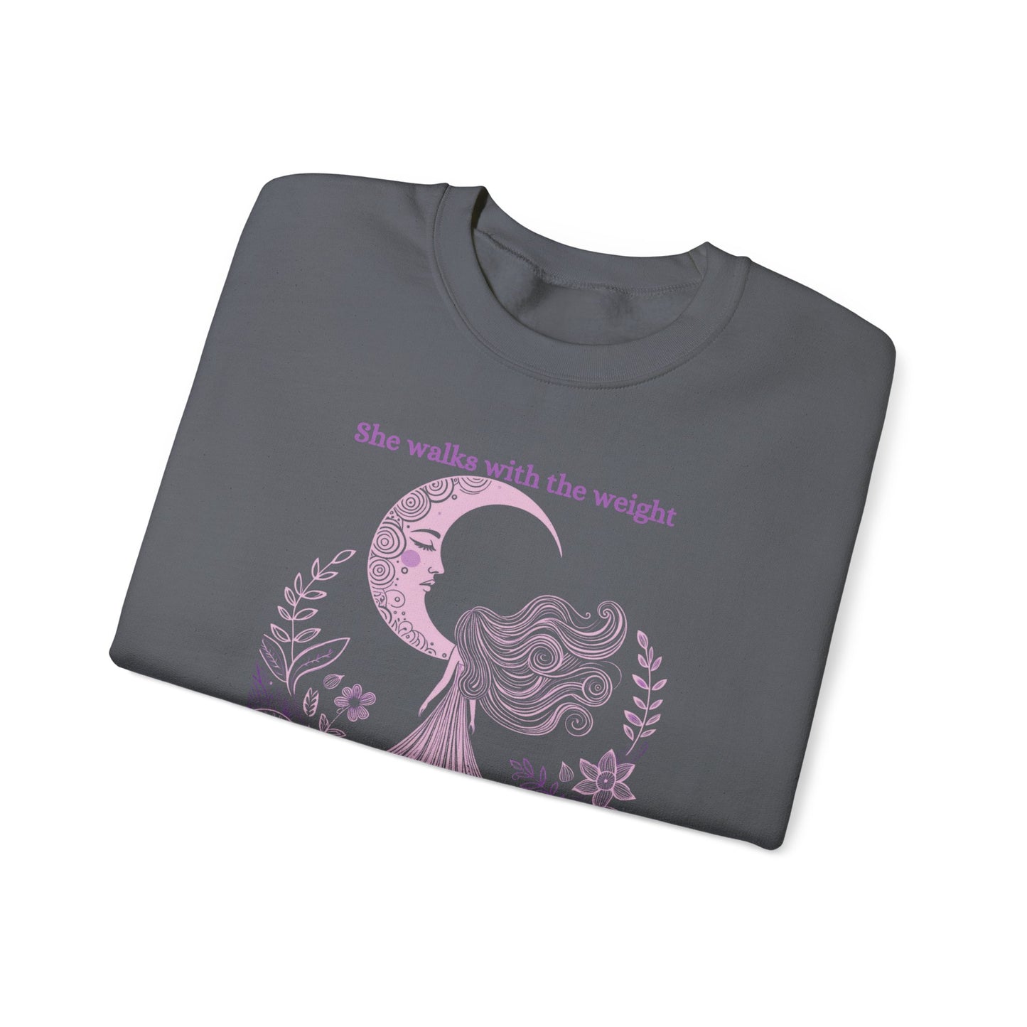 The Weight of Silence Celestial Art Sweatshirt | Mystic Den