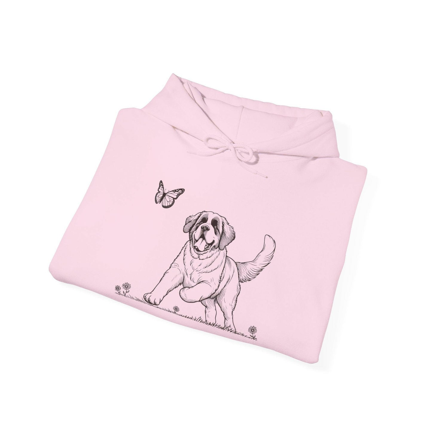 Playful Saint Bernard Puppy Unisex Hoodie - Stompy Paws