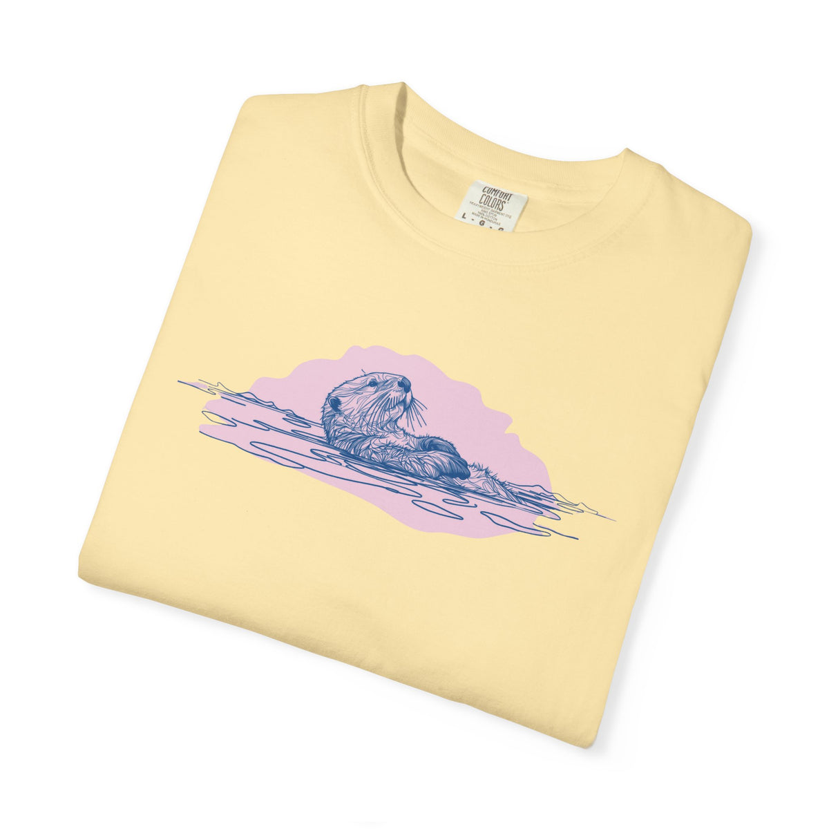 Sea Otter T-Shirt | Floating Otter Comfort Colors Tee