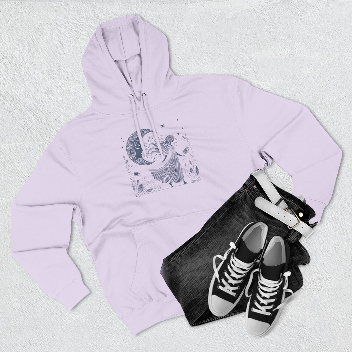 Moonlit Wildflower Woman Hoodie