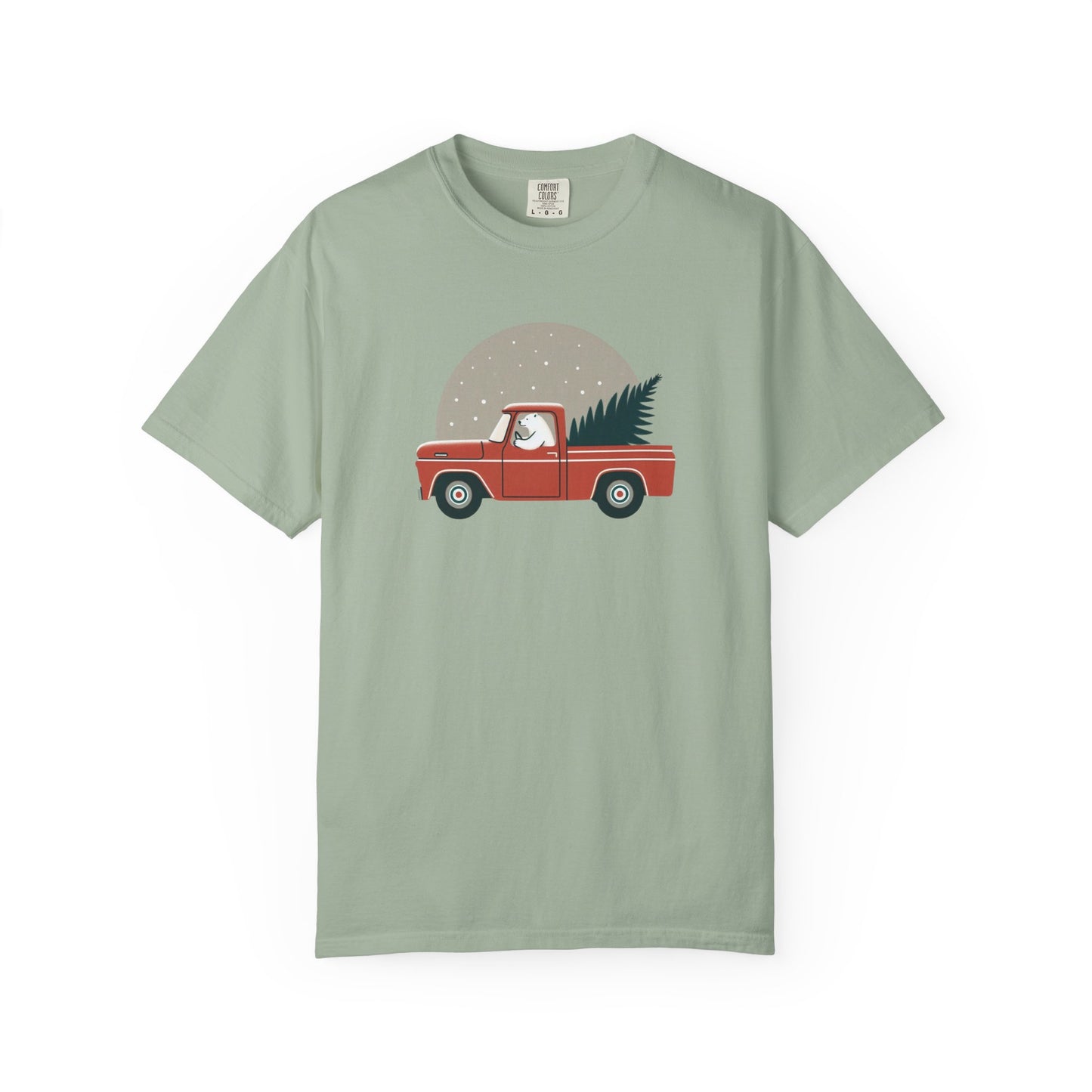 Vintage Polar Bear Christmas Truck Tee